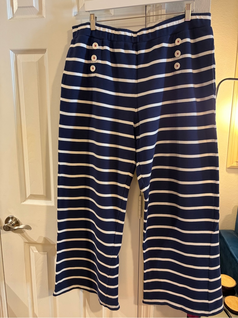 Vineyard Vines for Target Navy and White Stripe Pull-On Pants for Women